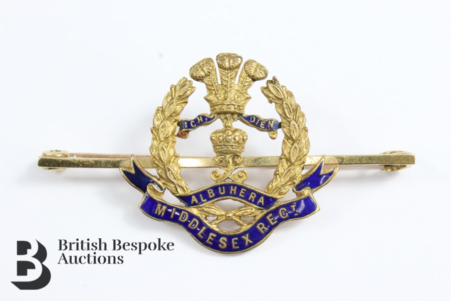14ct Gold Regimental Pin Badge