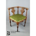 19th Century Oak Corner Chair