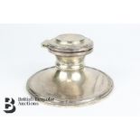 George IV Capstan Silver Inkwell