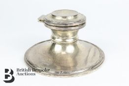 George IV Capstan Silver Inkwell