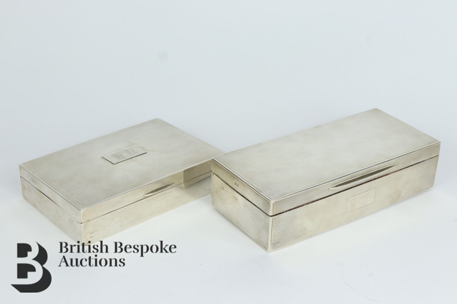 Two Silver Cigarette Boxes - Image 2 of 6