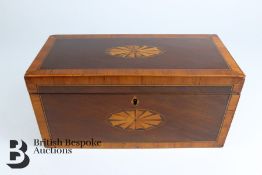 George IV Mahogany and Kingwood Tea Caddy