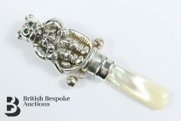 Silver Plated Baby Rattle