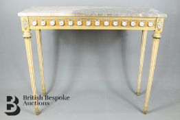 Satin Wood Console Table