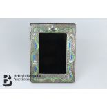 Silver and Enamel Photo Frame