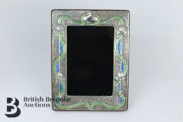 Silver and Enamel Photo Frame