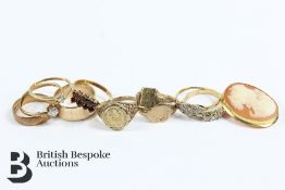 Miscellaneous 9ct Hallmarked Rings