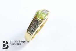 14ct Yellow Gold and Peridot Ring