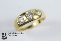 18ct Yellow Gold Gentleman's Diamond Ring