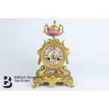 French Japy Freres Ormolu Mantel Clock