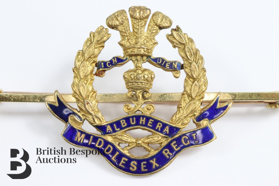 14ct Gold Regimental Pin Badge - Image 2 of 3