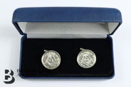 Pair of Silver Masonic Cufflinks