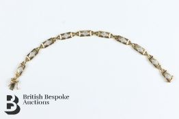 9ct and Diamond Bracelet