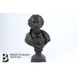 Black Basalt Bust of Shakespeare