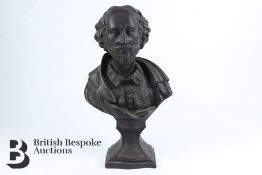 Black Basalt Bust of Shakespeare