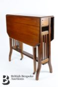 Two Miniature Occasional Drop Leaf Table