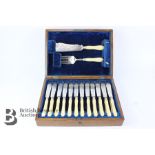 Silver Plated Fish Knife and Forks