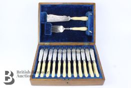 Silver Plated Fish Knife and Forks