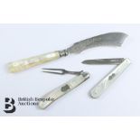 Silver Bladed Fruit Knives