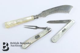 Silver Bladed Fruit Knives