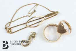 Miscellaneous 9ct Gold Jewellery