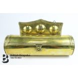 George II Brass Cylindrical Candle Box