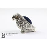 Silver Parrot Pincushion