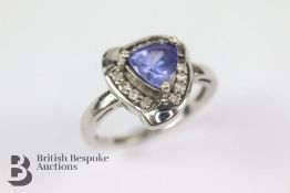 Tanzanite and Diamond Ring