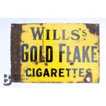 Wills's Gold Flake Cigarettes Advertisement Sign