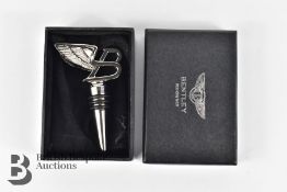 Bentley 'B' Mascot Wine Bottle Stopper