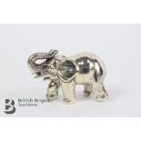 Sterling Silver Figurine of an African Elephant