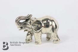 Sterling Silver Figurine of an African Elephant