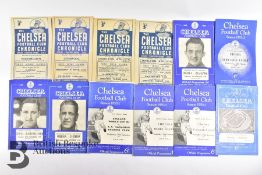 12 Chelsea Football Programmes 1947 to 1953