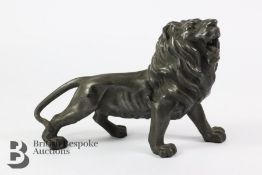Bronze Prowling Lion