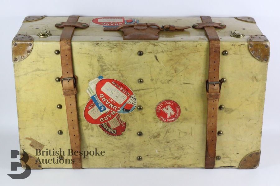 Vintage Steamer Travel Trunk - Image 2 of 17