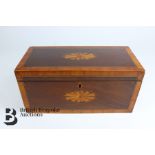 George IV Mahogany and Kingwood Tea Caddy