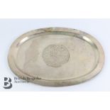 Oval Mexican Silver Tray