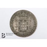 Silver Portuguese Marie I and Pedros III 400 Reis