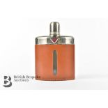 Alvis Sports Cars Glass Travelling Drinks Hip Flask