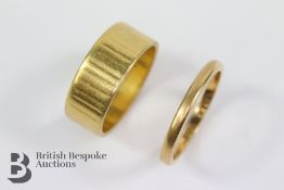 Gentleman's 22ct Yellow Gold Wedding Bands