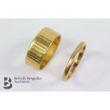 Gentleman's 22ct Yellow Gold Wedding Bands