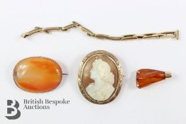 Late Victorian 9ct Gold Shell Cameo