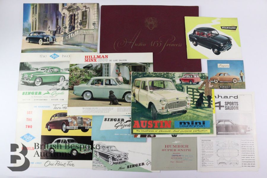 Quantity of Vintage Automobilia Promotional Brochures