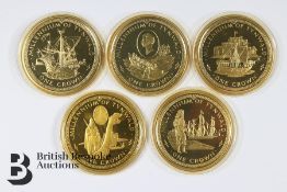 Pobjoy 1979 22ct Mint Isle of Man Gold Proof Crown Set