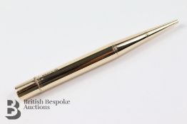 9ct Gold Baker's Pointer Propelling Pencil