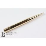 9ct Gold Baker's Pointer Propelling Pencil