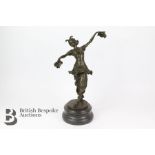 A Bronze Figure Of A Dancer