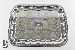 Gold Leaf Team Lotus Chrome Plated Hospitality Tray