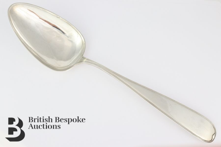 Norwegian Silver Basting Spoon