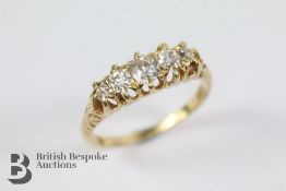 Antique 18ct Yellow Gold Diamond Ring